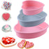 3 Pieces Heart Shaped Baking Pans?Heart Layered Cake Silicone Molds, Cake Pans for Baking, Non-Stick Heart Cake Pan Set for Layer Cake, Cheese Cake and Rainbow Cake Sold by Rhoxshy