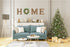 SY Super Bang Prelit Christmas Home Sign Decorations, Rustic Wall Sign Letter with Artificial Christmas Wreath, for Farmhouse Porch Home Office Holiday Decor - Indoor, Wooden.