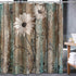 Lnond Floral Shower Curtain, Farmhouse Shower Curtain with 12 Hooks, Seashell Starfish Shower Curtains, Washable Waterproof Fabric Shower Curtain Set for Bathroom (72" x 72")