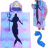 ComicalBubble Mermaid Kids Girls Bath Set,Swim Pool for Kids Adults,Beach Hooded Poncho Towel for Women,Super Soft, Absorbent Microfibers (Adult (Men))