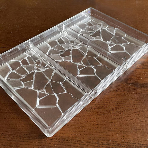 Crack Shape Chocolate Bar Mold Polycarbonate Energy Bar Moulds Chocolate Maker