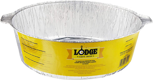 Lodge 12-Inch Aluminum Foil Dutch Oven Liners, 12 Inch, Silver