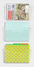 3 Pack - Simple Houseware Clear Single Pocket Wall Mount File Holder