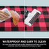 EARTHALL Kitchen Mat Cushioned Anti-Fatigue Floor Mat, 17.7"x59", Waterproof Non-Slip Red Buffalo Plaid Kitchen Rug Runner Ergonomic Comfort Standing Mat for Kitchen, Home, Office, Sink, Laundry, Desk