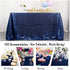Sequin Tablecloth 60x102 Inches Navy Blue Cake Rectangle Tablecloth Glitter Runner Table Cloth Sequin Table Cover Overlay for Birthday Wedding Hoilday Banquet Party Decoration