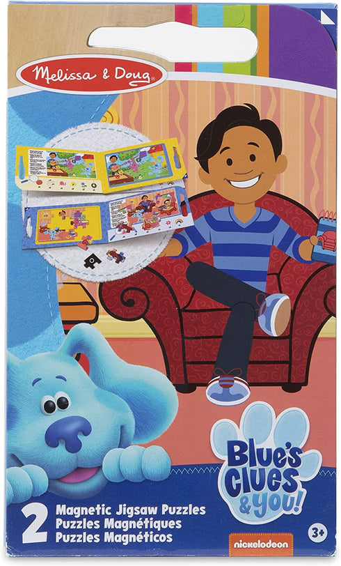 Melissa & Doug Blue's Clues & You! Take-Along Magnetic Jigsaw Puzzles (2 15-Piece Puzzles)