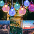 TYNLED Crystal Globe String Lights Outdoor, 60LED 36Ft Waterproof Solar String Fairy Lights Globe Crystal Balls Lighting for Home Garden Yard Patio Christmas Decoration