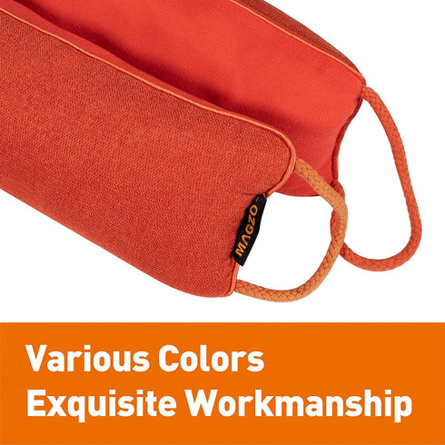 MAGZO Door Draft Stopper 36 Inches-Orange, Bottom Door Dust Stopper Air Blocker with Hanging Loops Cold Weather Seal