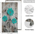Turquoise Teal Blue Daisy Wood Hand Towels 2 Pack 28x14.5 in Bathroom Towel Super Soft Highly Absorbent for Bathroom Gym Home Decor Decoration Gift