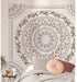 Simpkeely Sketched Floral Medallion Tapestry, Bohemian Mandala Wall Hanging Tapestries, Indian Art Print Mural for Bedroom Living Room Dorm Home Décor 59.1x80 Inches?Mauve?