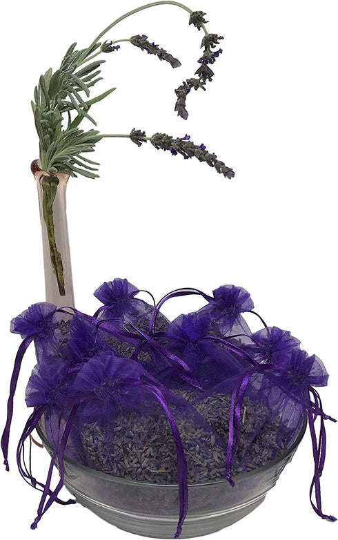 Armour Shell Lavender Sachets - Dried Lavendar Flower Sachet Bags (18 Pack) for Home Fragrance and Long-Lasting Fresh Scents, Natural Moths Away for Clothes Closets. Protect & Defend Clothing.