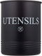 Steelware Central Utensil Holder Large Crocks Kitchen (black)