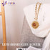 Tayis Gold Boho Curtain Tiebacks ,Outdoor Curtain Holdbacks Metal Curtain Tie for Home Office Decoration, Champagne Gold