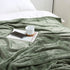 BEAUTEX Fleece Blanket Twin Size Super Soft Flannel Throw Blanket Lightweight Fuzzy Plush Blanket for Couch Sofa or Bed All Seasons (Olive Green, 60" x 80")