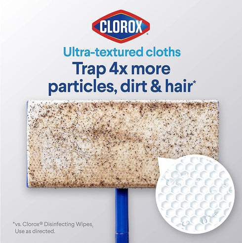 Clorox Disinfecting Wet Mopping Cloths, Rain Clean, 24 Wet Refills (Pack of 2)