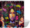 ClSCZLprints African American Woman Shower Curtain,Afro Girl Black Art,Waterproof Polyester Fabric Decorative Bathroom Bath Curtains 60 x 72 inches