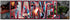 Silver Buffalo Marvel Canvas Avengers Letters Wall Art, 30 x 12 inches