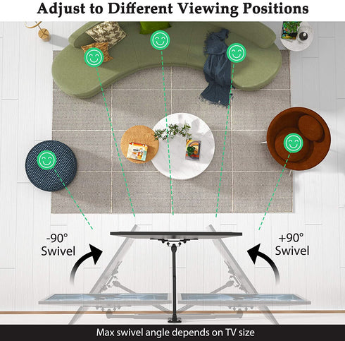 Full Motion TV Wall Mount Articulating Bracket for 13-42 Inch LED LCD OLED Flat Curved Screens, Swivel Tilt Extension Rotation TV Mount Monitor Max VESA 200x200mm up to 44lbs by ERGO-INNOVATE