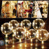 10 Sets LED Light up BoBo Balloons, 20 Inch Pre-Stretched Transparent Balloons with 10 Ft LED String Lights, 12 Clear Bobo Balloons and 3 Levels Flashing LED String Lights for Xmas Party (Warm Light)