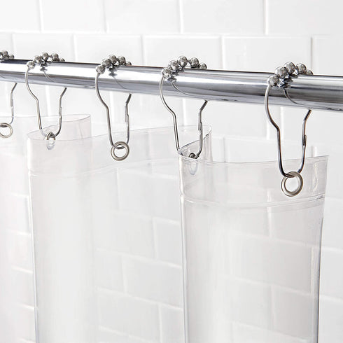 Kenney Heavyweight PEVA Shower Curtain Liner, 70" W x 72" H, Clear
