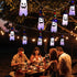 Halloween Lights, VIKASI 11.5ft Battery Operated 5 Ghost Led String Lights Halloween Decorations, Scary Halloween Decoration for Indoor Outdoor Home Party Halloween Decor