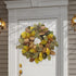 Large Fall Wreath Winter Wreaths with Golden Orange Metallic Magnolia Leaves Wreath Artificial Christmas Wreaths