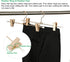 Amber Home 12 Inch Real Rose Gold Metal Pants Skirts Hangers 12 Pack, Sturdy for Slacks Trousers with 2 Adjustable Non Slip Clips and Swivel Hook (12 Pack)