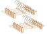 Amber Home 12 Inch Real Rose Gold Metal Pants Skirts Hangers 12 Pack, Sturdy for Slacks Trousers with 2 Adjustable Non Slip Clips and Swivel Hook (12 Pack)