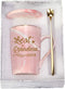 Best Grandma Ever Mug Best Grandma Coffee Mug Grandma Gifts Birthday Mothers Day Gifts for Grandma from Granddaughter Grandson Grandchildren Grandkids 14 Ounce Gift Box with Spoon and Coaster Pink