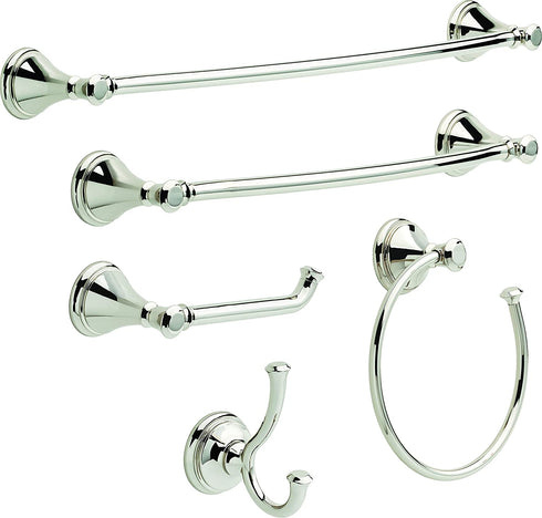 DELTA Cassidy Towel Ring, Chrome Hand Towel Holder, Bathroom Accessories, 79746 2.63 x 7 x 2.63 Inches