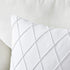 Longhui bedding Pure White Throw Pillow Covers 2-Pack 22 x 22 Inch Cushion Covers Sturdy and Discrete Zipper Opening Premium Quality Polyester - Decorative Pillow Covers for Couch Sofa Bed