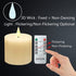 smtyle Flameless Candle with Battery Operated 3 X 3 Inch Real Wax Pillar LED Candle with 10 Key Remote and Cycling Timing Ivory