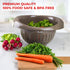 European Made Colander/Strainer, Heavy Duty Deep for Draining Pasta, Lettuce, Vegetables and Fruit, Dishwasher Safe, Mocha