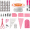 AISARCH Cake Decorating Supplies Kit,145 Pcs Cake Decorating Tools Set,Cake Turntable Set/Cake Stand with Piping Tips,Rose&Leaf Icing Tips,Cake Decorating Icing Spatula Set