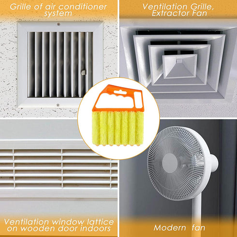 Window Venetian 7 Finger Dusting Cleaner Tool Hand-Held Window Shutters Mini Duster Brush Blind Dust Cleaner Venetian Shades Brush Window Air Conditioner Duster Dirt Cleaner (5 Colors,5 Pieces)