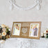 VILIGHT Parents Wedding Gifts from Bride and Groom - Rustic Picture Frame with Love Quotes for Mom and Dad from Newlywed Couples - Holds 2 4x6 Photos
