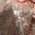 PartyDelight Sequin Tablecloth, Wedding, Sweetheart, Christmas Tree, Rectangular, 48"x72", Rose Gold