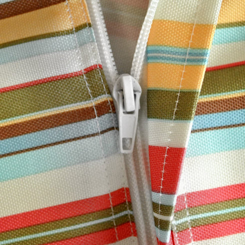 DII Summer Stripe Outdoor Tabletop Collection, Stain Resistant & Waterproof, 60x84 w/Zipper, Stripe
