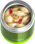 THERMOS FUNTAINER 10 Ounce Stainless Steel Vacuum Insulated Kids Food Jar, Lime Green