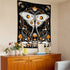 Rexful Mushroom Tapestry, Moth Tapestry Wall Hanging Sun and Moon Tapestries for Bedroom, Stars Constellation Aesthetic Art Tapestry for Living Room (60''×80'')