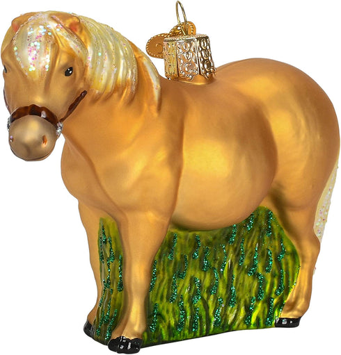 Old World Christmas Ornaments Shetland Pony Glass Blown Ornaments for Christmas Tree