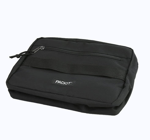 PackIt Freezable Bento Box Set: Freezable Sleeve and Reusable Bento Box Container, Black