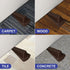 Master Manufacturing Brown Giant Foot Door Stop, Heavy Duty Rubber Wedge Design, Made in the USA, Holds Doors Up to 2" Clearance Securely (00964)