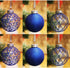 Sleetly Blue Ornaments for Christmas Tree Shatterproof Ball Decorations, 3.15", Set of 12