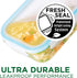 LocknLock Purely Better Glass Food Storage Container with Lid, Rectangle-14 oz, Clear