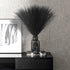 Pampas-Grass with Extension Stem, Artificial-Pampass-Grass 17" to 21.5" Faux-Pampas-Grass-Decor Tall 6Pcs, Pampas Grass for Flower-Arrangement, Black Pompous Grass