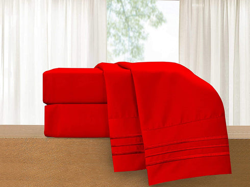 Luxury 4-Piece Bed Sheet Set - Luxury Bedding 1500 Thread Count Egyptian Quality - Wrinkle and Fade Resistant & Breathable, Easy Elastic Fitted