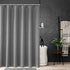 Grey Shower Curtains with Waffle Weave Farmhouse Fabric Shower Curtain Water Repellent Heavy Duty for Bathroom Bathtubs Hotel, 72 x 72 inch, Grey