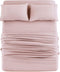 Mohap Bed Sheet Set 4 Piece Bedding Sheets & Pillowcases Set Double Brushed Microfiber Soft Bedding Fade Resistant Easy Care Full Pink