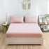 Mohap Bed Sheet Set 3 Piece Bedding Sheets & Pillowcases Set Brushed Microfiber Soft Bedding Fade Resistant Easy Care Twin Pink